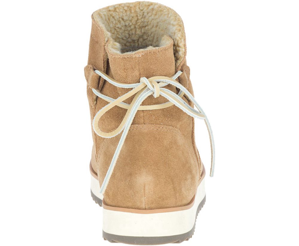 Merrell Boots Brown - Juno Bluff Polar Waterproof - Womens 65AQLVCBF